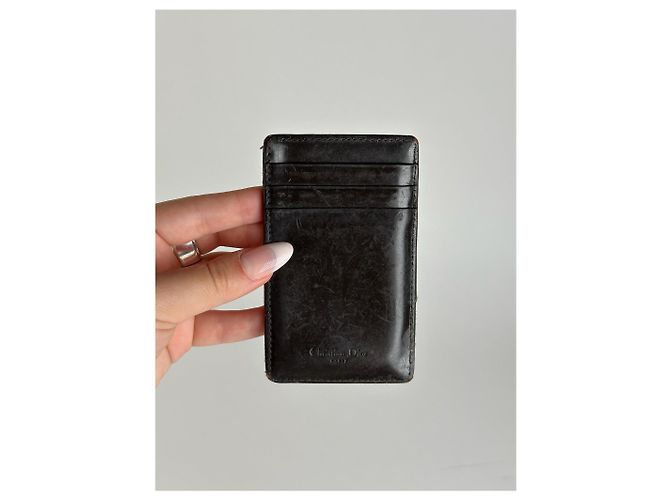 Vintage Dior Leather Card holder brown - view 5