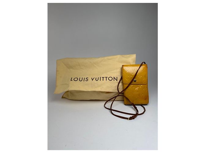 Vintage Louis Vuitton Vernis Leder Tasche gelb - Ansicht 3