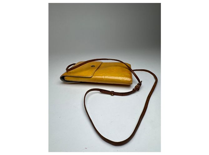 Vintage Louis Vuitton Vernis Leder Tasche gelb - Ansicht 4