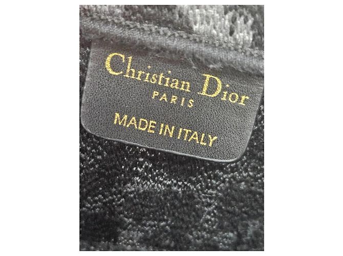 Christian Dior Book Tote Leopardenmuster Schwarz Dunkelgrau Anthrazitgrau - Ansicht 2