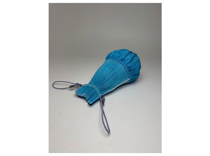 Vintage Issey Miyake Plissee Tasche blau - Ansicht 11