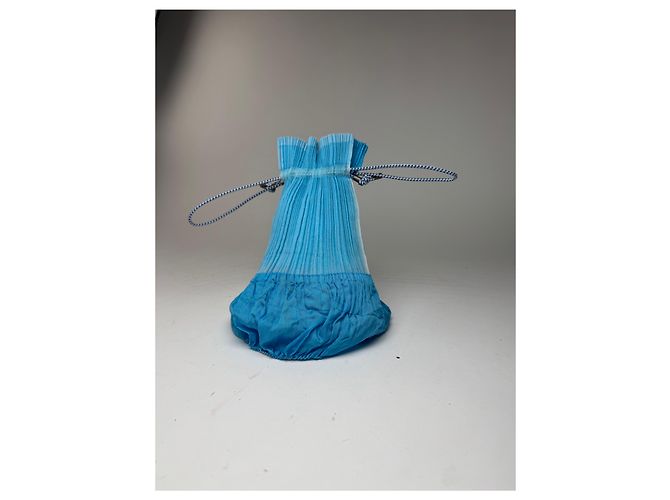 Vintage Issey Miyake Plissee Tasche blau - Ansicht 8