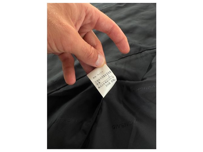 Vintage Givenchy Wollblazer / Kurzer Trenchcoat M/L schwarz - Ansicht 13