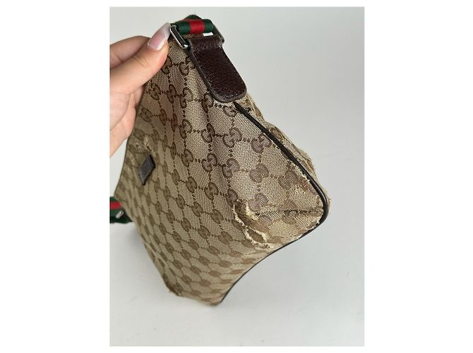 Vintage Gucci Monogramm Tasche beige - Ansicht 11