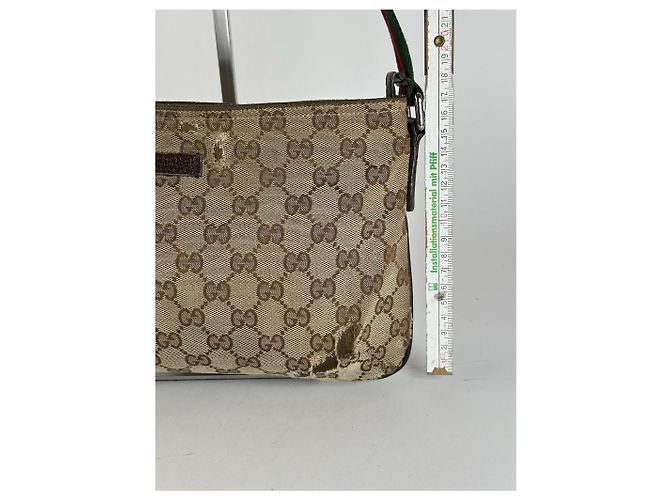 Vintage Gucci Monogramm Tasche beige - Ansicht 14