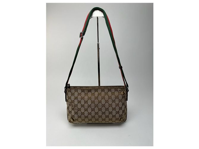 Vintage Gucci Monogramm Tasche beige - Ansicht 2