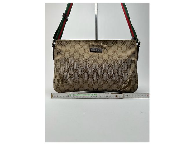 Vintage Gucci Monogramm Tasche beige - Ansicht 4