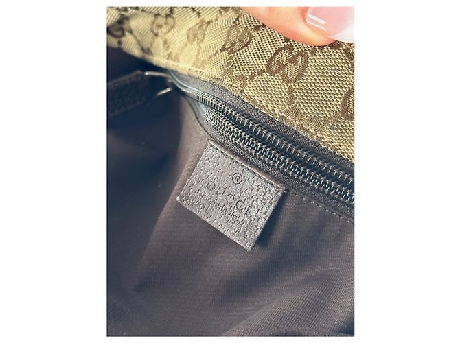 Vintage Gucci Monogramm Tasche beige - Ansicht 6