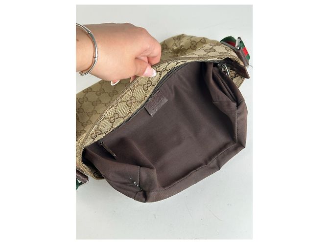 Vintage Gucci Monogramm Tasche beige - Ansicht 7