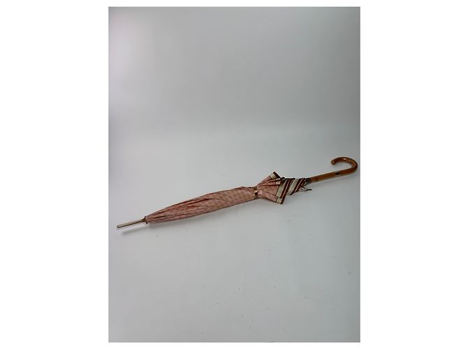 Céline Vintage Celine Monogram Umbrella Pink - view 12