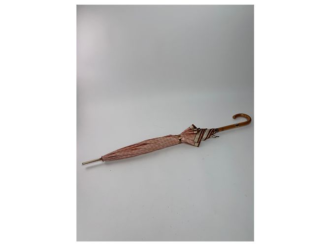 Céline Vintage Celine Monogram Umbrella Pink - view 2