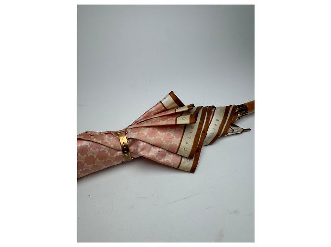 Céline Vintage Celine Monogram Umbrella Pink - view 3