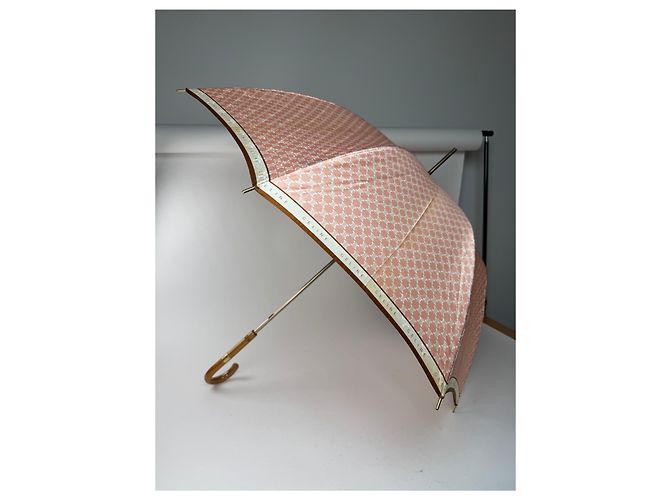 Céline Vintage Celine Monogram Umbrella Pink - view 6