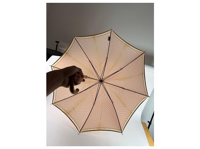 Céline Vintage Celine Monogram Umbrella Pink - view 9