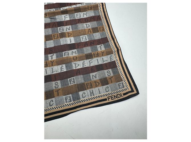 Sciarpa Fendi Vintage Marrone - vista 2