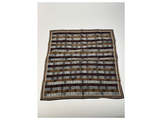 Sciarpa Fendi Vintage Marrone - vista 4