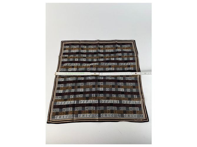 Sciarpa Fendi Vintage Marrone - vista 6