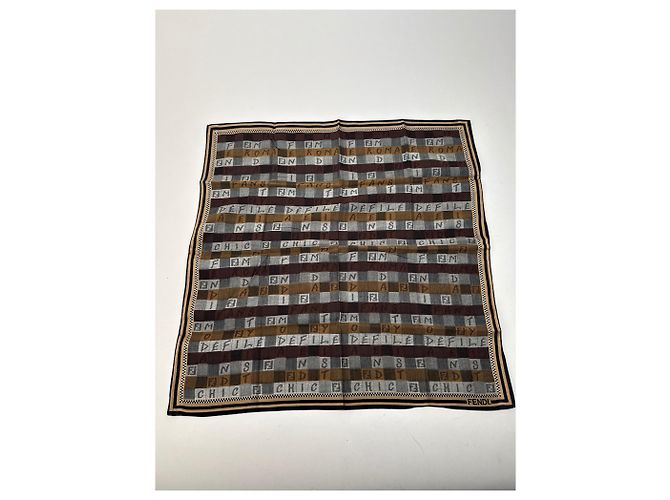 Sciarpa Fendi Vintage Marrone - vista 8