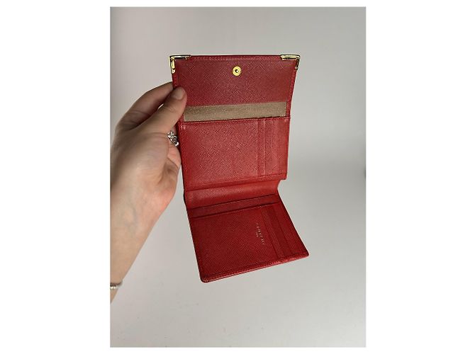 Vintage Givenchy Leather Wallet red - view 10