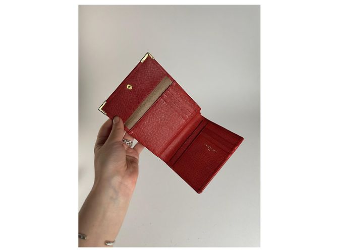 Vintage Givenchy Leather Wallet red - view 11