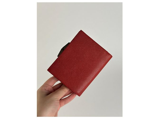 Vintage Givenchy Leather Wallet red - view 12