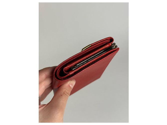 Vintage Givenchy Leather Wallet red - view 3