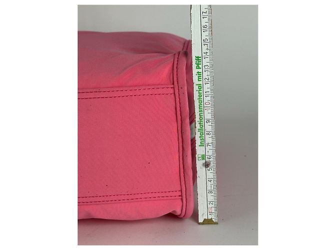 Vintage Courreges Polyester Tasche rosa Pink - Ansicht 10