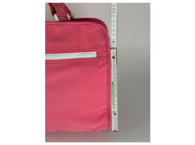 Vintage Courreges Polyester Tasche rosa Pink - Ansicht 13