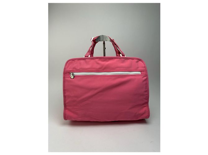 Vintage Courreges Polyester Tasche rosa Pink - Ansicht 14