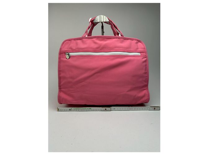 Vintage Courreges Polyester Tasche rosa Pink - Ansicht 7
