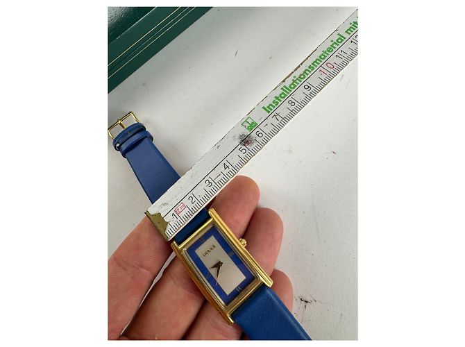 Vintage Gucci Uhr Blau Gold - Ansicht 10