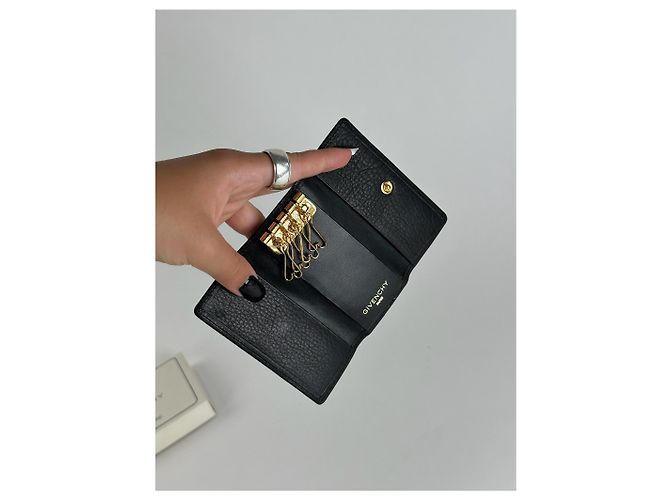 Vintage Givenchy Leather key Holder black - view 5