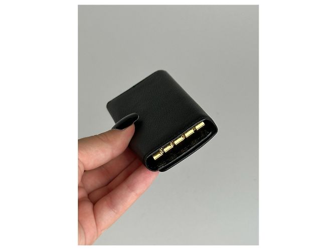 Vintage Givenchy Leather key Holder black - view 6