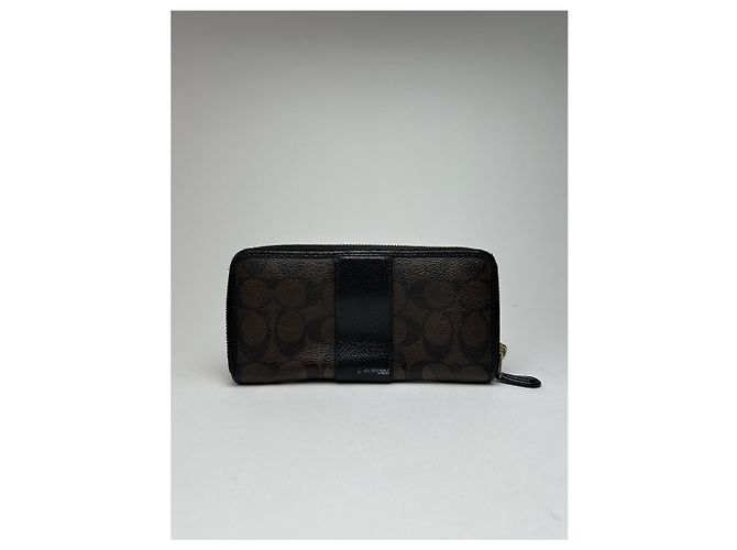 Vintage Coach Leather wallet black purple - view 2
