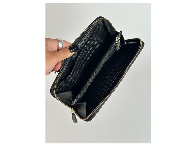 Vintage Coach Leather wallet black purple - view 5