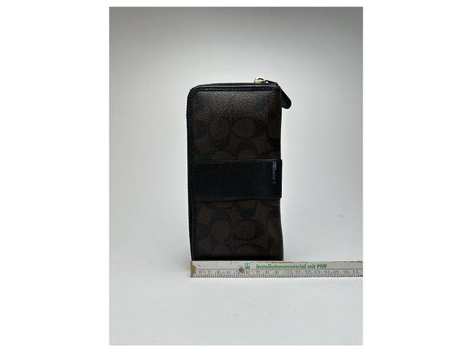 Vintage Coach Leather wallet black purple - view 8