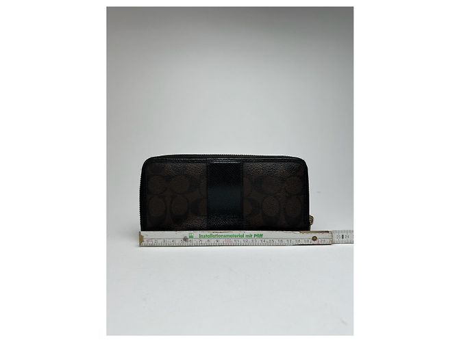 Vintage Coach Leather wallet black purple - view 9