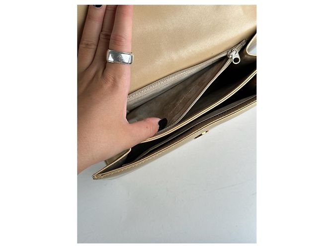 Vintage Givenchy Ledertasche beige - Ansicht 12