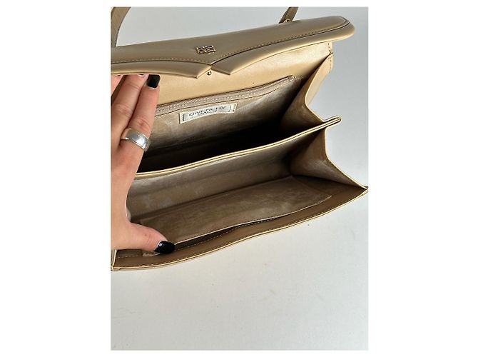 Vintage Givenchy Ledertasche beige - Ansicht 3
