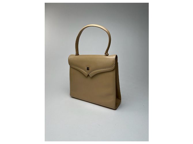 Vintage Givenchy Ledertasche beige - Ansicht 4
