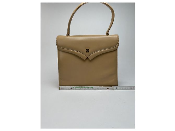 Vintage Givenchy Ledertasche beige - Ansicht 6