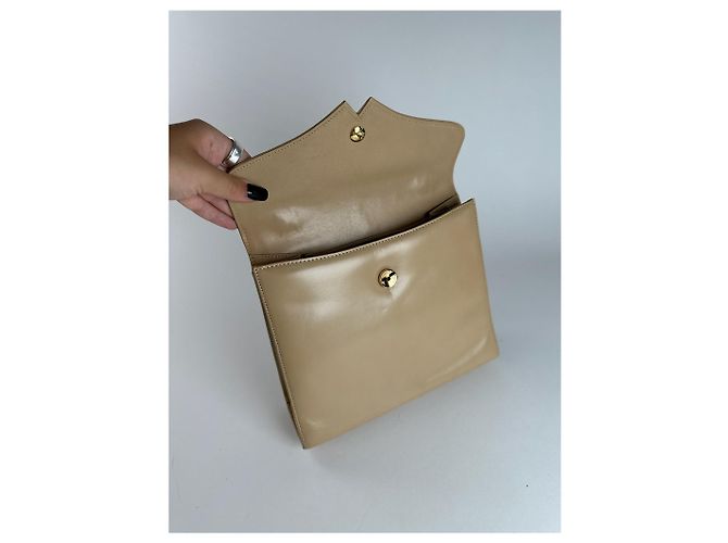 Vintage Givenchy Ledertasche beige - Ansicht 7