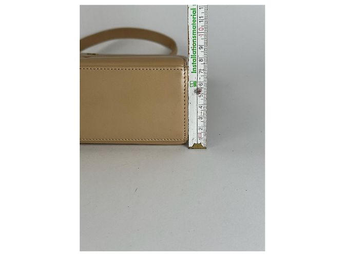 Vintage Givenchy Ledertasche beige - Ansicht 9