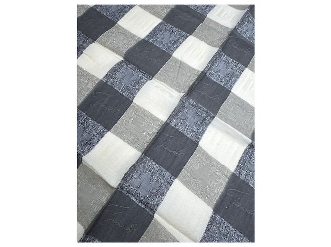 Sciarpa a quadri Fendi vintage marrone beige - vista 5