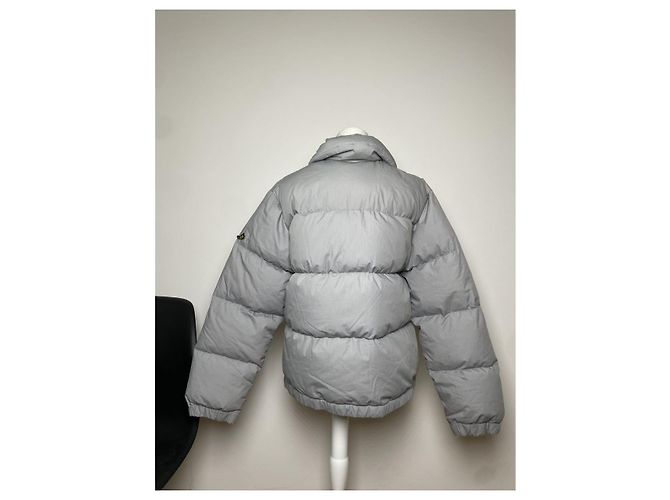 Moncler klassische graue Polyesterjacke - Ansicht 3