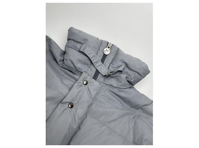 Moncler klassische graue Polyesterjacke - Ansicht 5