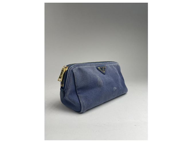 Sac à main en denim bleu marine Prada - Jeans - vue 3