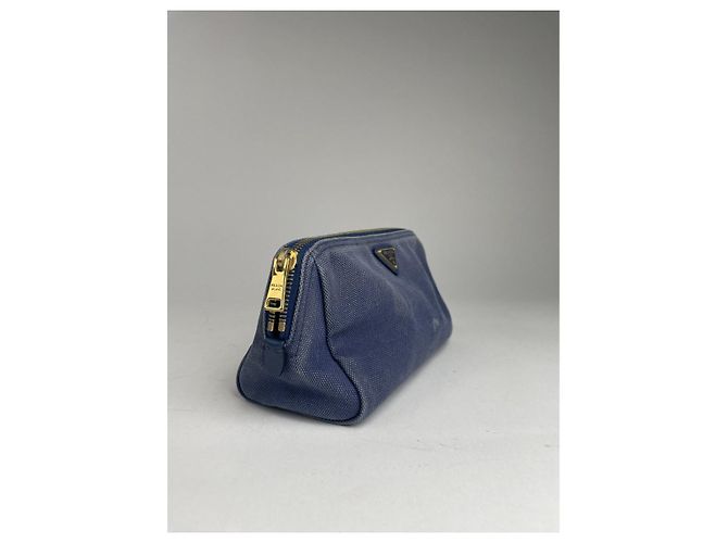 Sac à main en denim bleu marine Prada - Jeans - vue 5