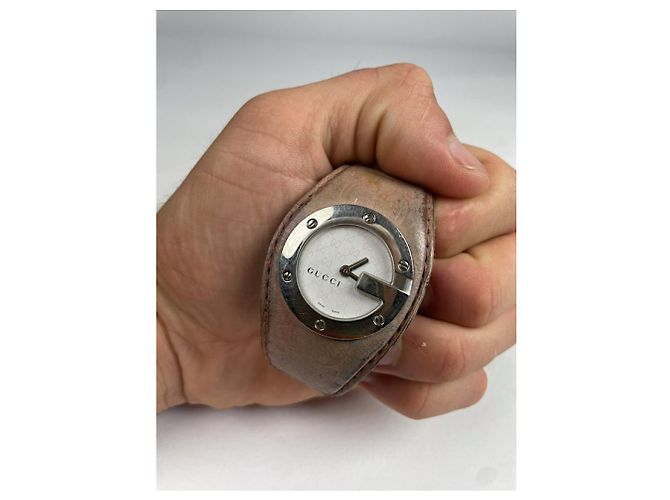 Orologio Gucci Twirl in acciaio rosa - vista 3