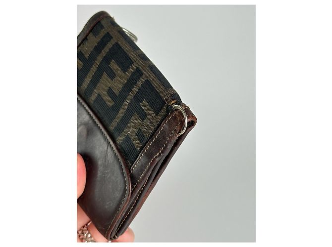 Portafoglio Vintage Fendi Roma Monogramma Marrone - vista 2